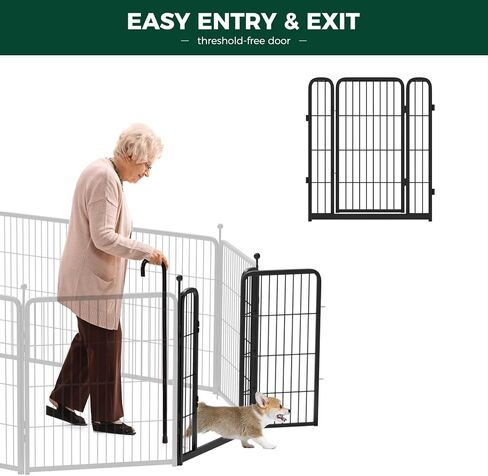 FXW Rollick Dog Playpen, 1 Add-On Gate Panel, Single 32-Inch Gate Panel in Kuwait