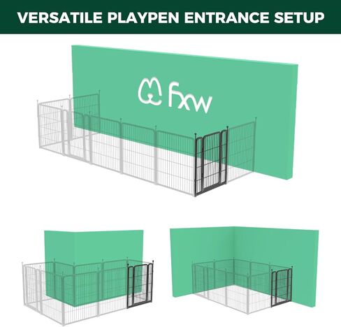 FXW Rollick Dog Playpen, 1 Add-On Gate Panel, Single 32-Inch Gate Panel in Kuwait