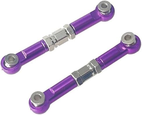 Compatible with 1/14 14209 14210 H14BM Accessories Control rc car Parts Metal Upgrade Front Steering Rod Parts(Grey) in Saudi Arabia