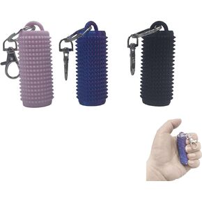 3 Pack Little Ouchies Fidget, Spiky Grippie Stim Keychain Set – Hard Spiky Massage Fidget Toy for Stress & Anxiety Relief, Textured Sensory Keychain for Focus – Gifts for Adults, Teens, Office Workers
