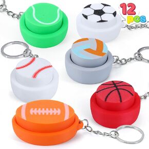 JOYIN 12 Pcs 3D Printed Animals Fidget Clicker Toys, Sensory Fidget Toys Keychain for Relief Stress Autism Hyperactivity, Kids Adults Birthday Gifts Gifts Goodie Bags Stuffers