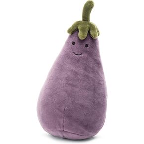 Jellycat Vivacious Vegetables Egg Plant Food Plush, 7 inches