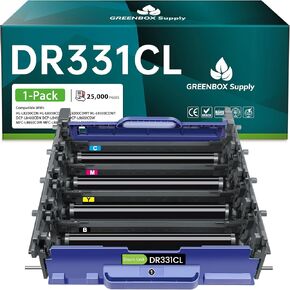 Compatible DR331CL Drum Unit Set Replacement for Brother DR-331CL Imaging Drum Unit High Yield for HL-L8250CDN L8350CDW L8350CDWT L9200CDW MFC-L8600CDW L8850CDW L9550CDWT Printer, 25,000 Pages