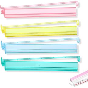 Mahjong Racks with Pushers, Acrylic Clear Mahjong Racks 4pcs Set, Mahjong All-in-One Tile Rack & Pusher, Mahjong Accessories (Pink)