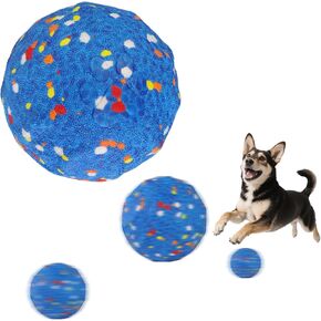 3.4" Interactive Dog Ball – 2025 Upgraded Vibrating Dog Ball Made of E-TPU, Ultra-Durable & Rechargeable for Aggressive Chewers, Indoor & Outdoor Play, Keeps Dogs Active, for Small/Medium/Large Dogs