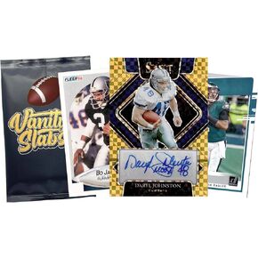 Football Mystery Pack - Random Autographed, Relic and Rookie Trading Cards | Sports Cards, Foil Pack of 1