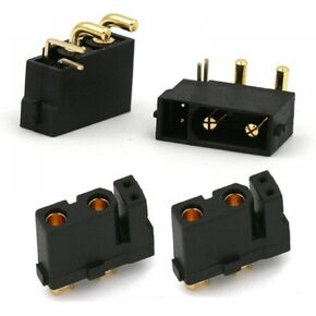 XT30 Connector 5 10 20 Pairs Male Female Plated Plug with Pin Compatible with RC Drone Aircraft Car Boat Compatible XT30PW(20 Pairs)