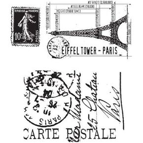 Stampers Anonymous Tim Holtz Cling Mount Stamp Set I See Paris