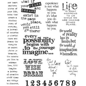 Stamper's Anonymous Tim Holtz Cling Stamps ~ Stuff to Say