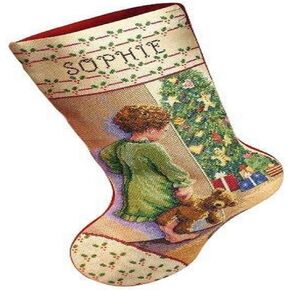 Janlynn Christmas Morning Counted Cross Stitch Stocking