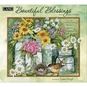 Lang Companies, Bountiful Blessings 2026 Wall Calendar by Susan Winget, 13.4'' X 12'', 12-Month Calendar with Stapled Binding