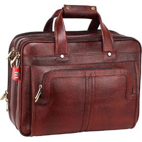 Full Grain Leather 16 Inch Briefcases Laptop Shoulder Bags for Men and Women Business Work Bag Leather Satchel Bag