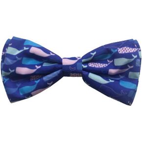 Huxley & Kent Bow Tie for Pets | Whale Watch (Large) | Bow Tie Collar Attachment | Fun Bow Ties for Dogs & Cats | Cute, Comfortable, and Durable | H&K Bow Tie