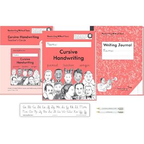 Handwriting Without Tears, 3rd Grade Cursive Bundle - Includes Cursive Handwriting, Writing Journal, Teacher's Guide, and Cursive Alphabet Desk Strips