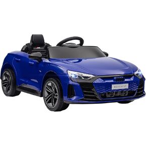 Aosom Kids Ride on Car, 12V Licensed Audi RS E-tron GT 3.1 MPH Electric Car for Kids, Ride-on Toy for Boys and Girls with Remote Control, 4 Wheels with Suspension, Horn, Music, Lights, White