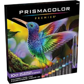 Prismacolor Dual-Ended Art Markers (Fine & Chisel) - 10 Pack