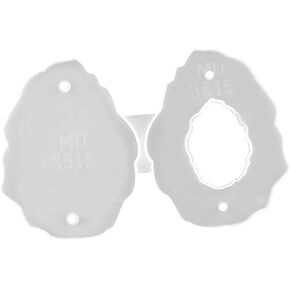 LIFKOME Epoxy Picture Frame Mold Resin Casting Mold Large Oval Tray Easy Demolding Tool