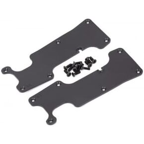Traxxas 9634 Suspension Arm Covers, Black, Rear (Left and Right)/ 2.5x8 CCS (12)