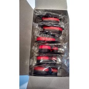 6 Calculator Ribbons Travis Technologies Replacement for Canon MP21DX Canon MP-21DX Black Red