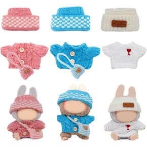 3 Sets Clothes for 17cm Doll，17cm Doll Clothes Outfit Set for Premium Luxury Fashion Costume, Perfect for Collecting, Display and Play