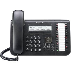 Panasonic Phone Black Digital 3-line LCD, with Backlight, 24 CO Key, Full Duplex SP-Phone, with Built in EHS KX-DT543