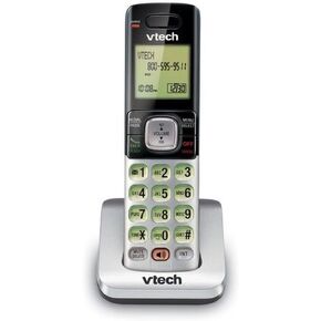 VTech CS6709 Accessory Cordless Handset, Silver/Black | Requires VTech CS6719, CS6729, CS6829, or CS6859 Series Phone System to Operate