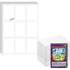 Faccito 240 Pcs Blank Playing Cards with Printable Label Stickers Paper Print Your Own Playing Sport Cards DIY Blank Board Game Study, 4 Decks
