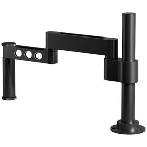 Microscope Boom Stand 360° Swivel Height Adjustable Retractable Arm with 32MM Dia. Column & Clamp Base for Repair/Inspection