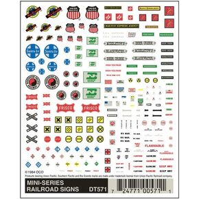 Woodland Scenics Dairroad Signs Mini Series Series Dry Transfer