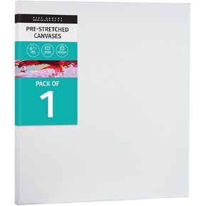 PIXY CANVAS Value Pack of 1 Stretched Canvas 35x35 inch, 3/4 (0.75) inch deep for Your Paintings/Artwork/Wall Art/Wall Decor (Pack of 1 Canvas, 35 x 35 inch, Square)