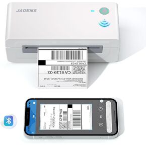 JADENS Bluetooth Thermal Label Printer 668BT(White)