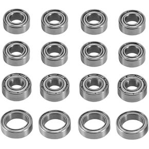 RC Car Accessories Compatible with Tamiya for TT-02 for TT-02D 1/10 RC Car Upgrade Parts Replacement Accessories 16Pcs Steel Ball Bearing Kit