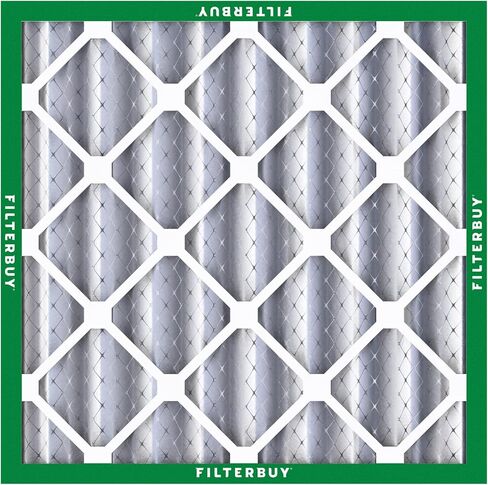 مرشح الهواء Filterbuy 16x20x2 MERV 8 Dust Defense (3 عبوات)، استبدال مرشحات هواء فرن HVAC AC المطوية (الحجم الفعلي: 15.50 × 19.50 × 1.75 بوصة) in Saudi Arabia