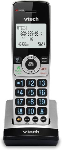 VTech IS8251-4 Business Grade 4-Handset Expandable Cordless Phone for Home Office, 5" Color Display, Programmable Short Cut Keys, Smart Call Blocking, Answering System,Bluetooth Connect to Cell in Saudi Arabia