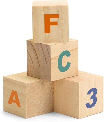 8PACK Wooden Blocks for Crafts, Unfinished Wood Cubes Blocks, 3 Inch Natural Wooden Blocks, Wood Square Blocks, Wooden Cubes for Arts and Crafts and DIY Projects in Saudi Arabia