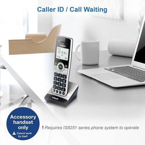 VTech IS8251-4 Business Grade 4-Handset Expandable Cordless Phone for Home Office, 5" Color Display, Programmable Short Cut Keys, Smart Call Blocking, Answering System,Bluetooth Connect to Cell in Saudi Arabia