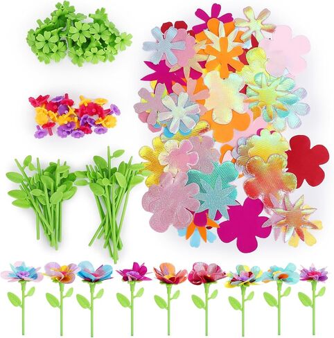 REFTTENW FLOWER CARPHS KIT TOYS للفتيات اللواتي يلهمن الإبداع والخيال ، طقم صنع أزهار DIY التعليمي للأطفال ، 4 5 6 7 8 9 سنوات هدايا عيد ميلاد ، بناء باقات الزهور الخاصة بك in Saudi Arabia