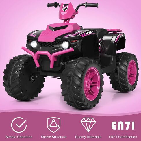 olakids 12v Kids ry on ATV ، سيارة كهربائية 4 Wheeler للأطفال الصغار ، سيارة رباعية تعمل بالبطاريات مدعومة بالبطاري in Kuwait