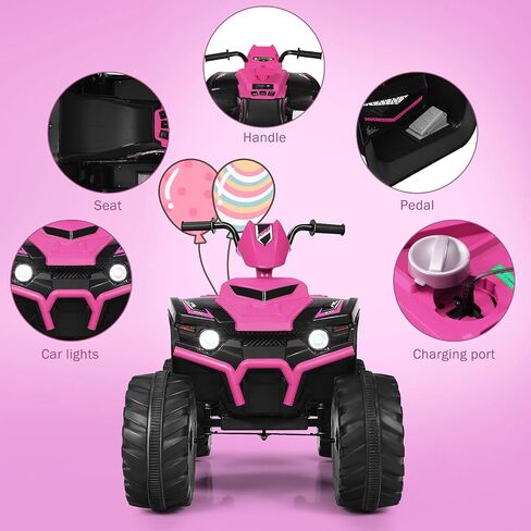 olakids 12v Kids ry on ATV ، سيارة كهربائية 4 Wheeler للأطفال الصغار ، سيارة رباعية تعمل بالبطاريات مدعومة بالبطاري in Kuwait