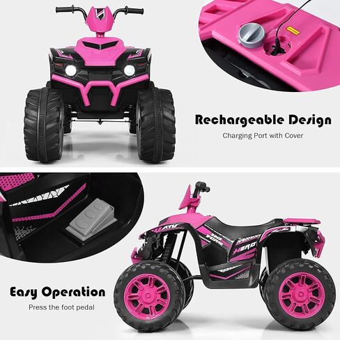 olakids 12v Kids ry on ATV ، سيارة كهربائية 4 Wheeler للأطفال الصغار ، سيارة رباعية تعمل بالبطاريات مدعومة بالبطاري in Kuwait