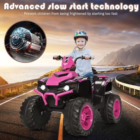 olakids 12v Kids ry on ATV ، سيارة كهربائية 4 Wheeler للأطفال الصغار ، سيارة رباعية تعمل بالبطاريات مدعومة بالبطاري in Kuwait
