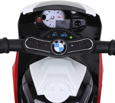 AOSOM 6V Kids Motorcycle BMW المرخصة ، دراجة نارية صغيرة مع المصباح ، الموسيقى ، دراجة نارية كهربائية 3 عجلات للأطفال ، هدية للبنين والبنات ، الأسود in Saudi Arabia