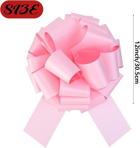 12" Extra-Large Decorative Bow - 1 Piece Premium Crafted Gift Bow for Bikes, Large Appliances, Presents | Versatile Table & Party Decorations, Durable Event & Home Décor Accessories in Saudi Arabia