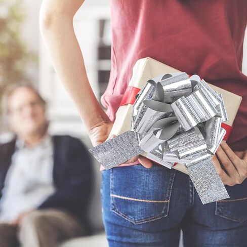 12" Extra-Large Decorative Bow - 1 Piece Premium Crafted Gift Bow for Bikes, Large Appliances, Presents | Versatile Table & Party Decorations, Durable Event & Home Décor Accessories in Kuwait