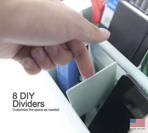 2 PACK - Portable DIY 8 Dividers Durable Plastic Tote Basket Bin Tool & Supply Cleaning Caddy with Handle Made In USA (Mint) in Kuwait