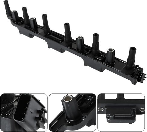 4 قطع من ملفات الإشعال UF311 وشمعات إشعال إيريديوم متوافقة مع Acura RSX، Honda Accord Civic CR-V Element L4 2.0L 2.4L in Kuwait