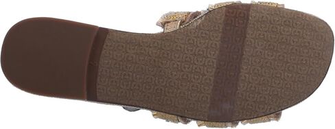 Sam Edelman Women's Bay Flat Sandal, Gold Quartz Fray, 7.5 in Saudi Arabia
