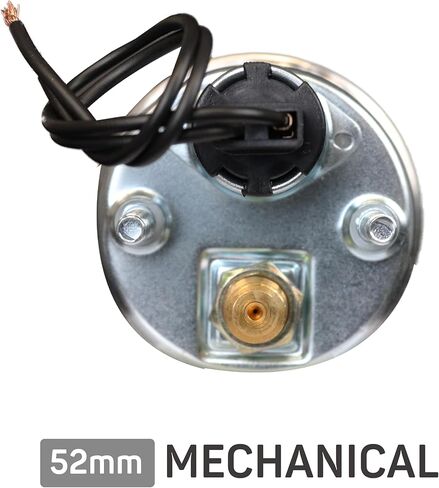 52mm 2-1/16" Mechanical Dual Air Suspension Gauge(0~200PSI) with Black Face/Chrome Rim in Saudi Arabia