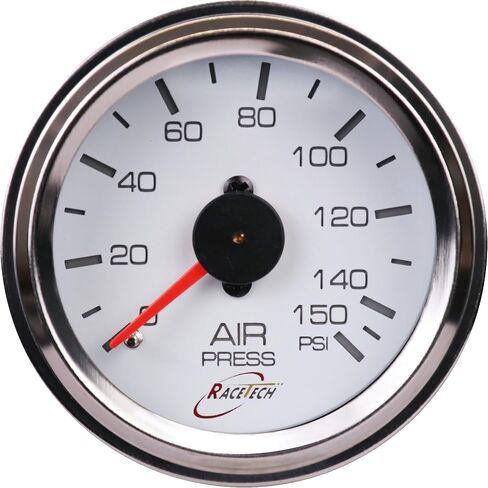 52mm 2-1/16" Mechanical Dual Air Suspension Gauge(0~200PSI) with Black Face/Chrome Rim in Saudi Arabia
