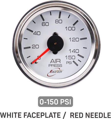 52mm 2-1/16" Mechanical Dual Air Suspension Gauge(0~200PSI) with Black Face/Chrome Rim in Saudi Arabia